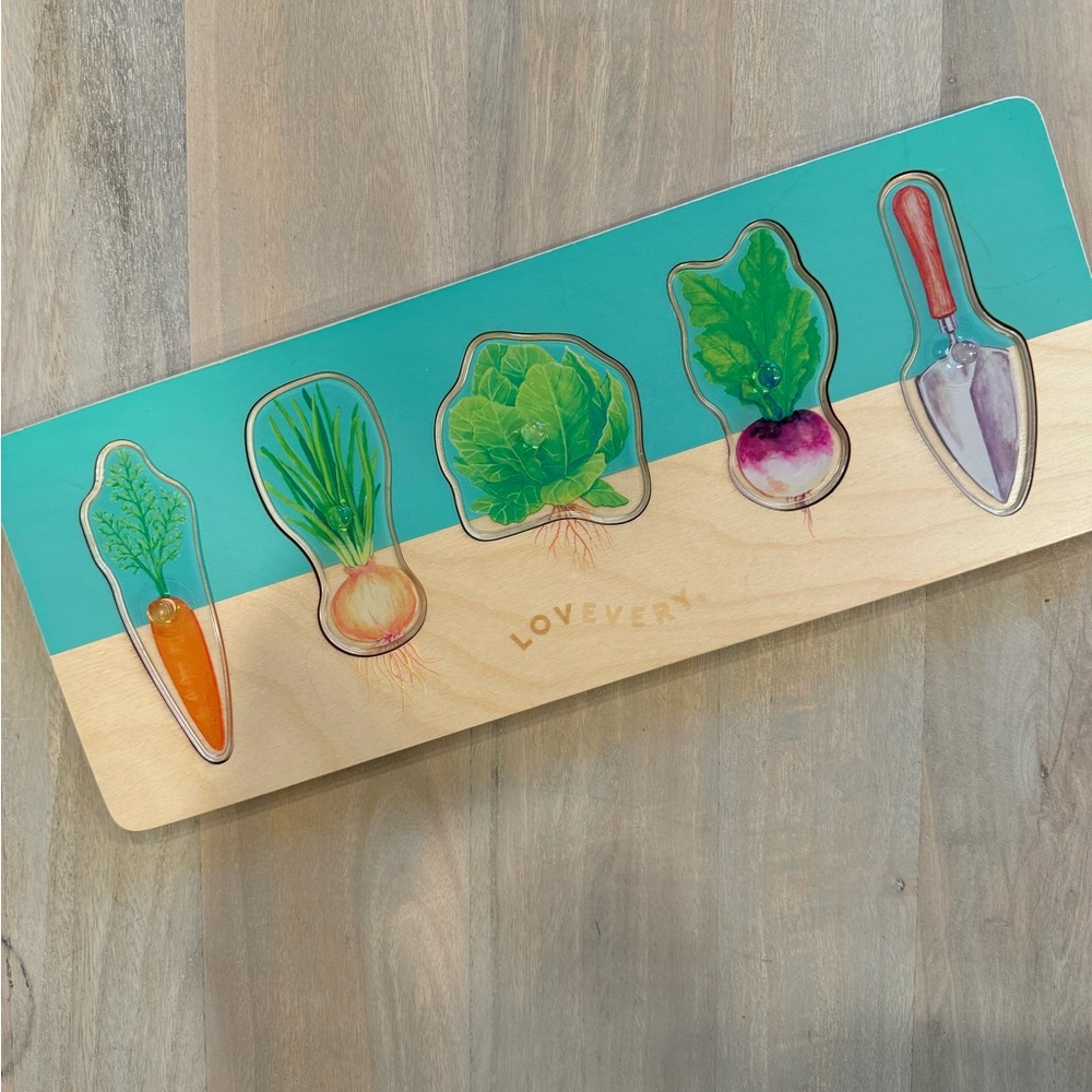 Lovevery - 16-18MO Community Garden Puzzle from The Adventurer Play Kit.